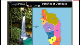 Parishes of Dominica  geography game  before hurricane Maria [upl. by Etnoled593]