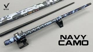 EVO CAMO Pool Cue  Navy  Strong and Bold [upl. by Adlih344]