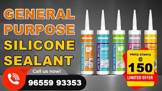 Silicone Sealant Gun How to Use General Purpose Silicone Sealant 9655993353 [upl. by Namrehs]