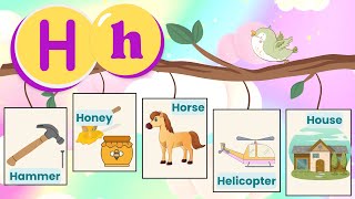 Letter H for Kids Learn Words Starting with H amp How to Pronounce H [upl. by Hartmunn]