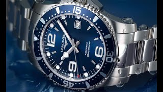 LONGINES HYDROCONQUEST AUTOMÁTIC quotBluequot 44mm 2021 [upl. by Werdnaed]