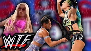 WWE WrestleMania 37 Night 1 WTF Moments  Bianca Belair Whips Sasha Banks Mandy Rose Slips [upl. by Annoirb16]