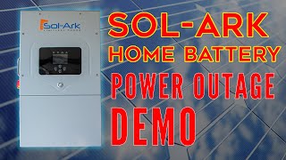 Whole Home Battery Backup System  SolArkStorz Power Outage Demo [upl. by Elayor275]