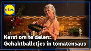 Gehaktballetjes in tomatensaus en mozzarella uit de oven  Kerst Om Te Delen met Sandra Ysbrandy [upl. by Garibull]