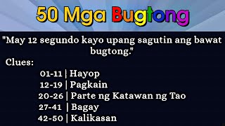 50 Mga Bugtong or Filipino Riddles Part 1 [upl. by Victorie]