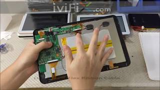 OEMODM 101 Inch Tablet Digitizer Touch Screen Replacement Disassembly Repair [upl. by Ollayos]