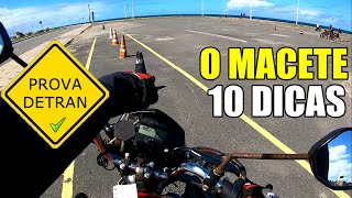 DICAS DE CONES PROVA DE MOTO DO DETRAN [upl. by Hamner]