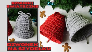 Dzwonek na szydełku Świąteczne sznurki 5mm Sznurex [upl. by Anivlek]