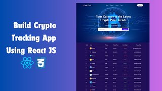 Crypto Tracking App Using React JS  Create Crypto Tracking App Using React JS amp Coin Gecko API [upl. by Yenahc631]