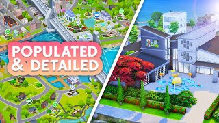 one of the BEST save files in the sims 4 populated amp detailed a must have [upl. by Ecydnac]