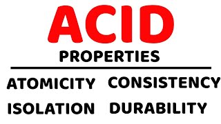 ACID Properties ll DBMS ll AtomicityConsistencyIsolationDurability Explained in Hindi [upl. by Hartley]