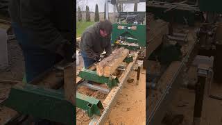 Two logs at once woodlandmills HM126 Portable Sawmill [upl. by Abercromby152]