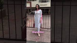 Georgia Andriani spotted in Bandra georgiancuisinebollywoodqueen instagood beauty [upl. by Huttan]