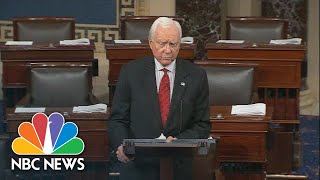 Orrin Hatch Warns Senate Is In Crisis In Farewell Speech  NBC News [upl. by Aronoh]