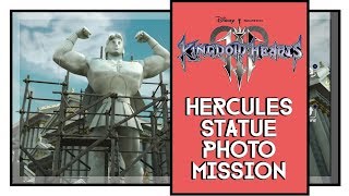 Kingdom Hearts 3 Hercules Statue Photo Mission [upl. by Adda]