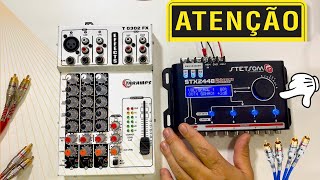 Como ligar mesa de sompotenciaequalizador  processador de audio stetsom stx2448 [upl. by Llertnahs]