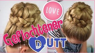 geflochtener Dutt aus dem Back To School Video ♥ coole Mädchen ZöpfeampFrisuren [upl. by Asital]