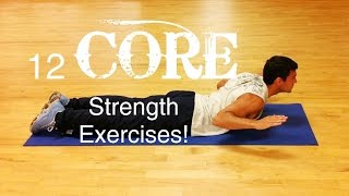 12 Easy Core Strength Exercises to do at Home [upl. by Fulbright453]