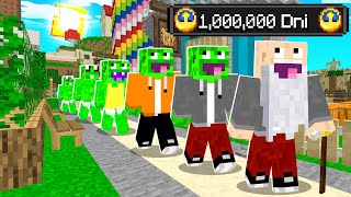 Przeżyłem 1000000 DNI w MINECRAFT 👶🏻⌛👴🏻 [upl. by Aela]