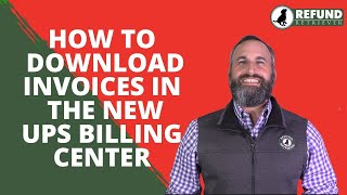 How to Download Invoices in the New UPS Online Billing Center 2023 [upl. by Jeffcott]