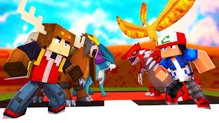 LEGENDARY FIRE GYM BATTLE IN POKEMON GO Minecraft Roleplay [upl. by Tor]