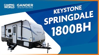 2021 Keystone Springdale 1800BH  Travel Trailer  RV Review Camping World [upl. by Hodges]