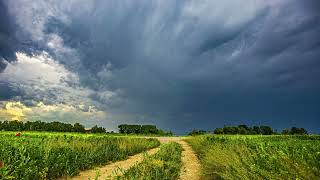 Dark Thunderstorm Approaching Over Valley  Calm Before the Storm Ambience 10Hours 253 [upl. by Ramburt940]