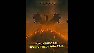 KONG IGNORED KING GHIDORAHS ALPHA CALL ☠️🥶 shorts fyp godzilla monsterverse [upl. by Einiar]