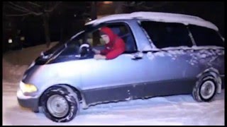 INSANE TOYOTA pREVIA DRIFT [upl. by Adyol]