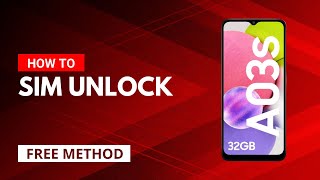 Samsung Galaxy A03s Unlock SIM Carrier Samsung A03s Unlock [upl. by Goodson]