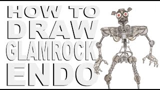 How to draw Glamrock Endo FNaF Security Breach [upl. by Llerrot743]