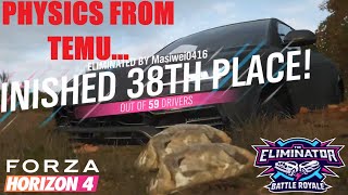 STUPID PHYSICS RUINED EASY WIN ON 59 PLAYERS SESSION  Forza Horizon 4  Eliminator [upl. by Key663]