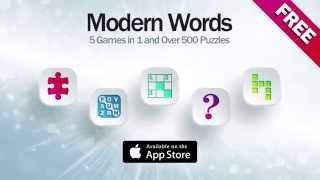 Modern Words iOS New Puzzle Word Game for iPad and iPhone [upl. by Terzas75]