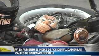 Va en aumento el indice de accidentalidad en las calles de Barrancabermeja [upl. by Dhiman]