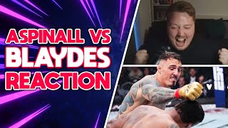 Tom Aspinall VS Curtis Blaydes II  UFC 304  Full Fight  Fan Reaction [upl. by Ardel]