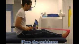 Plantar fascia strengthening with resistance band [upl. by Michaeline]