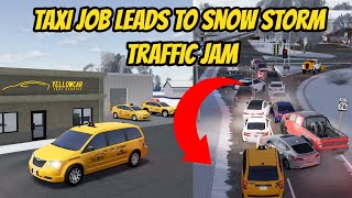 Greenville Wisc Roblox l Taxi Service Storm Traffic JAM Update Roleplay [upl. by Ayotnahs]