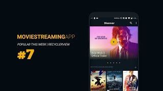 Movie Streaming App Template Part 7 Add PopularSimilar Movie List [upl. by Kamp]