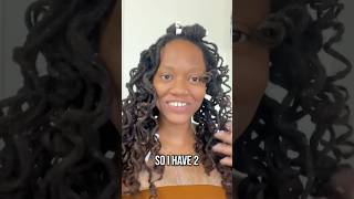 Revealing my CURLY locs using the perm rod method [upl. by Aihseym]