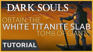 Dark Souls  How to get the White Titanite Slab from the Tomb of Giants [upl. by Perron]