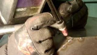 Tig welding a stainless steel Hood [upl. by Schinica]