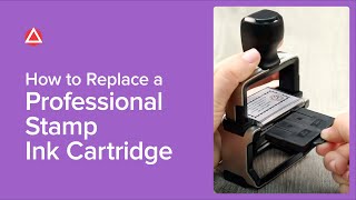 How To Replace A Professional Stamp Ink Cartridge [upl. by Ecnirp685]