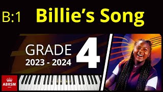 ABRSM Grade 4 Piano 2023  Billie’s Song No 7 from Portraits in Jazz with repeat Valerie Capers [upl. by Gennie]