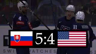 Slovensko  USA  54 Po prodloužení  MS v hokeji 2024  Sestřih [upl. by Haimirej]