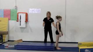 Hand Positions for Back Handspring on Beam  Kellie Mizoguchi [upl. by Nevaeh492]