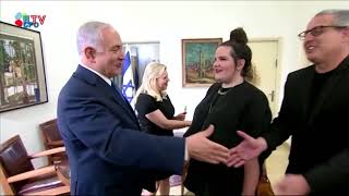 Netta Barzilai Meets With PM Netanyahu  May 17 2018 [upl. by Vrablik789]