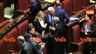 SINDACO ROMA GIACHETTI E MELONI DISCUTONO TRA LORO ALLA CAMERA [upl. by Laflam471]