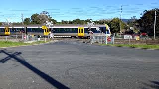 Sherrybrooke Place level crossing in Glen Eden Auckland [upl. by Lleznol]