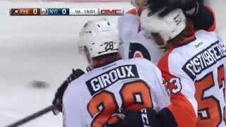 Philadelphia Flyers vs Islanders 25 november 2015 [upl. by Adnuhsat]