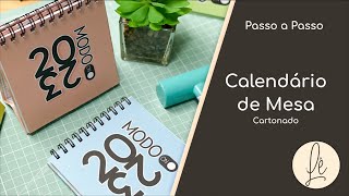 Calendário de Mesa  Base Cartonada [upl. by Raseac522]